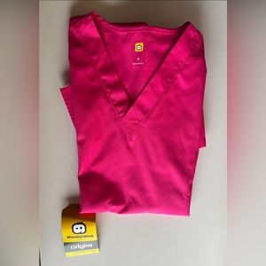 Hot Pink Scrub Top Wonderwink Size Small